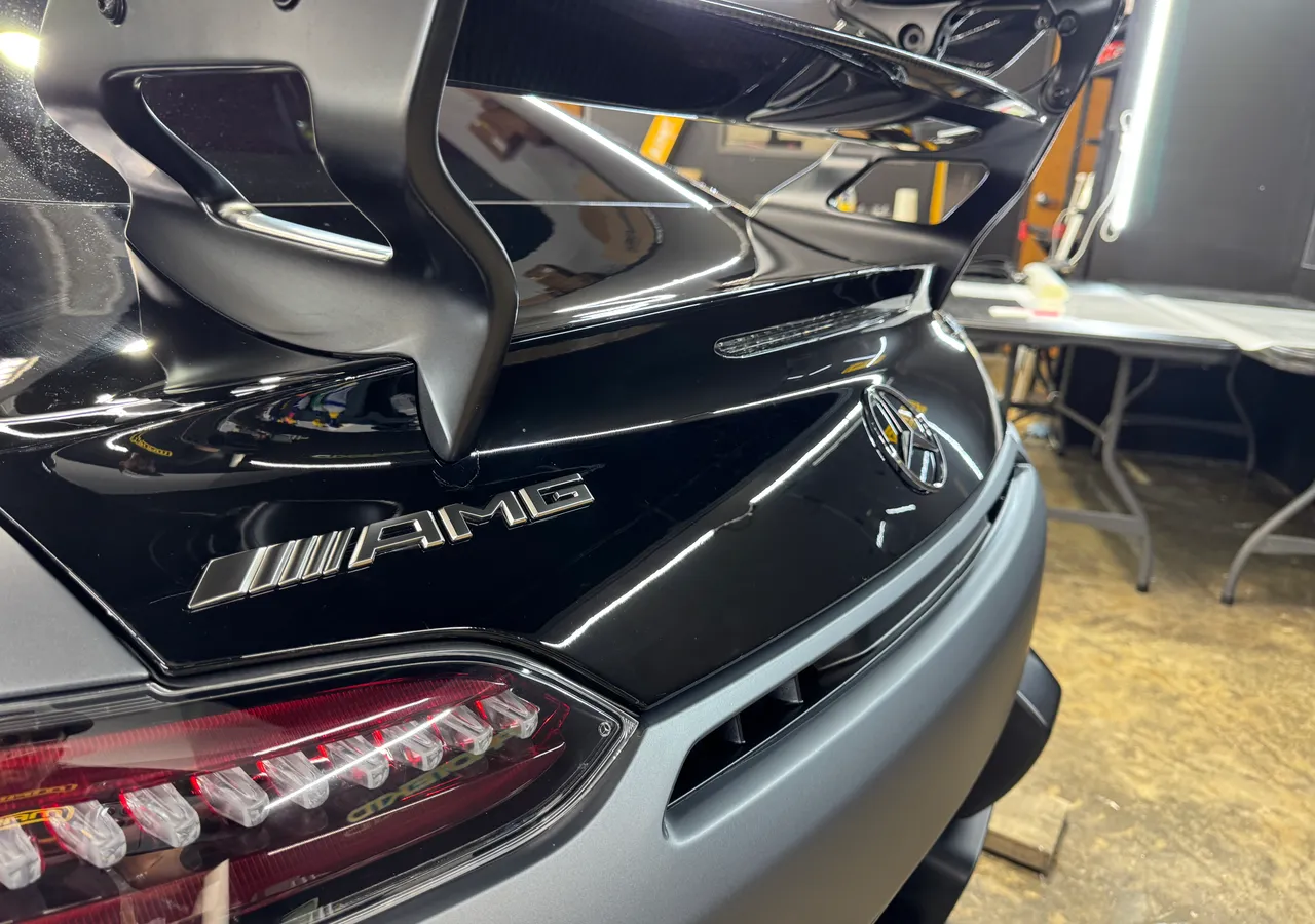 Mercedes-AMG GT Black Series, rear at Protektd Detailing, Dallas